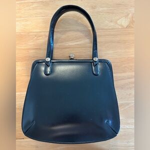 1960’s Black Leather Purse
